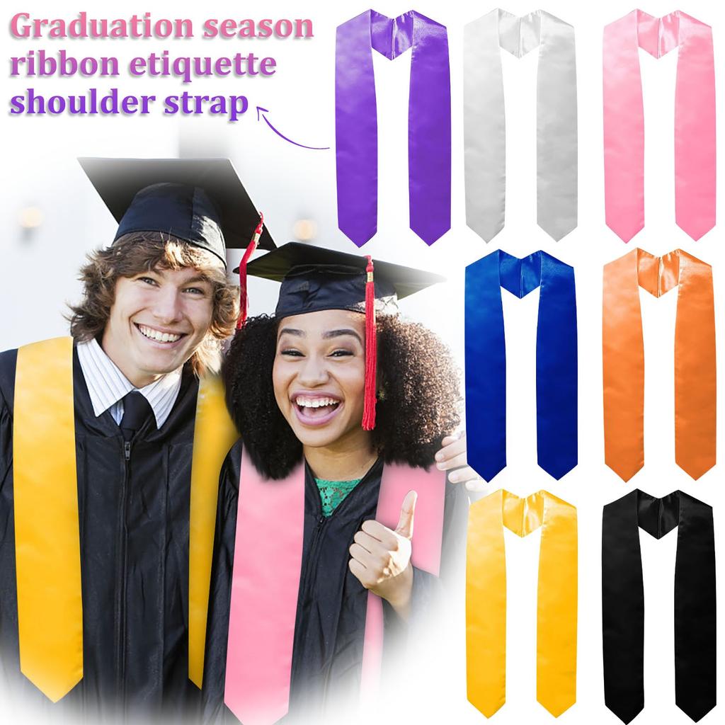 182cm College Graduation Season Ribbon Ceremonial Shoulder Strap Award Satin Shawl Gift