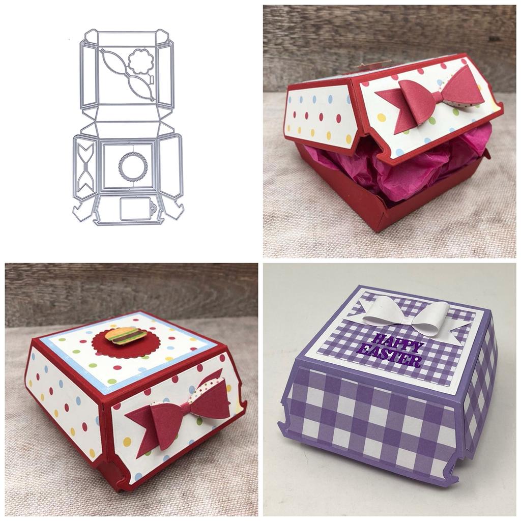 Металлические вырубные формы Коробка для гамбургера Вырубки Шаблоны Формы Трафареты для тиснения для Альбома Скрапбукинга Бумажного декора