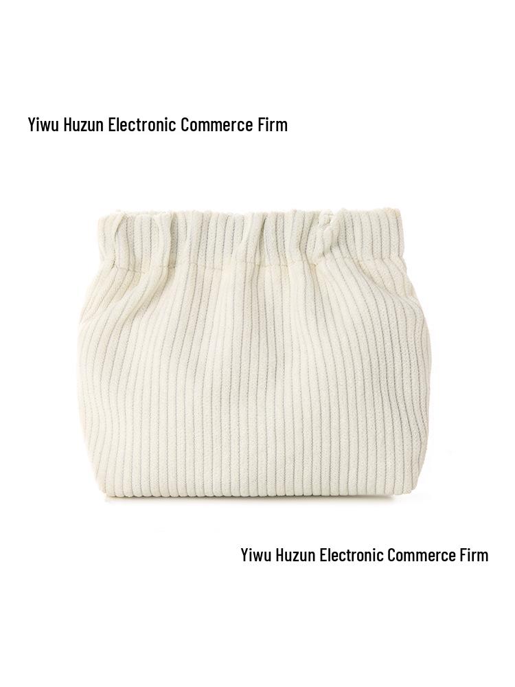 Вельветовый кошелек на кнопке для макияжа и украшений