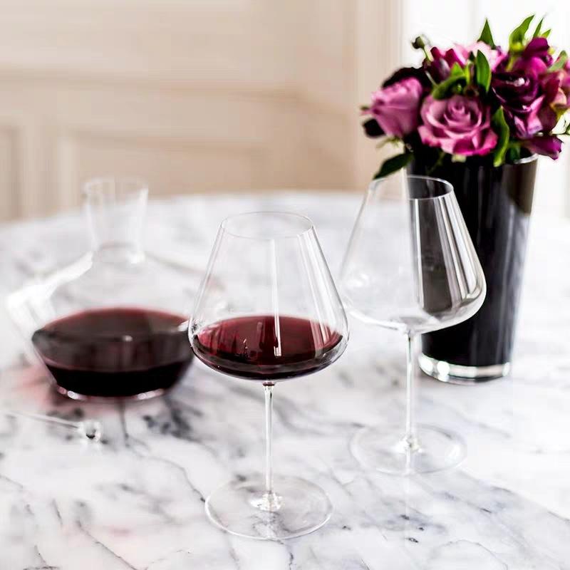 Европейский стиль, изысканный банкетный хрустальный бокал для вина ручной работы, чрезвычайно тонкая мастерская работа, идеальный безупречный классический кубок