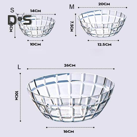 Салатница Экологически чистая пластиковая салатница для закусок большой емкости
