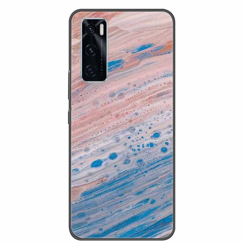 Для Vivo V20 SE Чехол Мраморный Силиконовый Мягкий Бампер из ТПУ Чехол-накладка Для Vivo V20 SE Задняя крышка Чехлы для VivoV20 SE V20SE V 20 SE
