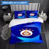 3PCS Galatasaray Crest Glory Bedding Set 2D Printing (Includes 1 Duvet Cover + 2 Pillowcases Coreless), Bedroom decor,Fan gift