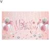 Fashion Clear Printing Decorative Washable Happy Birthday Party Backdrop Cloth Home Decor for Festival Banner