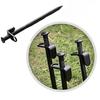 2Pcs Heavy Duty Black Steel Metal Tent Canopy Camping Stakes Pegs Ground Nail