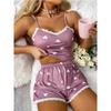 Women's Clothing Two-Piece Pajamas In Europe and The United States Sexy New Summer Lace Garter Shorts Comfortable Home Wear Suit