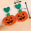 Персонализированные Красочные Серьги-Подвески на Хэллоуин с Летучей Мышью и Привидением, Мультяшные Тыквы, Паук, Акриловые, Аксессуар для Косплея, Подарки