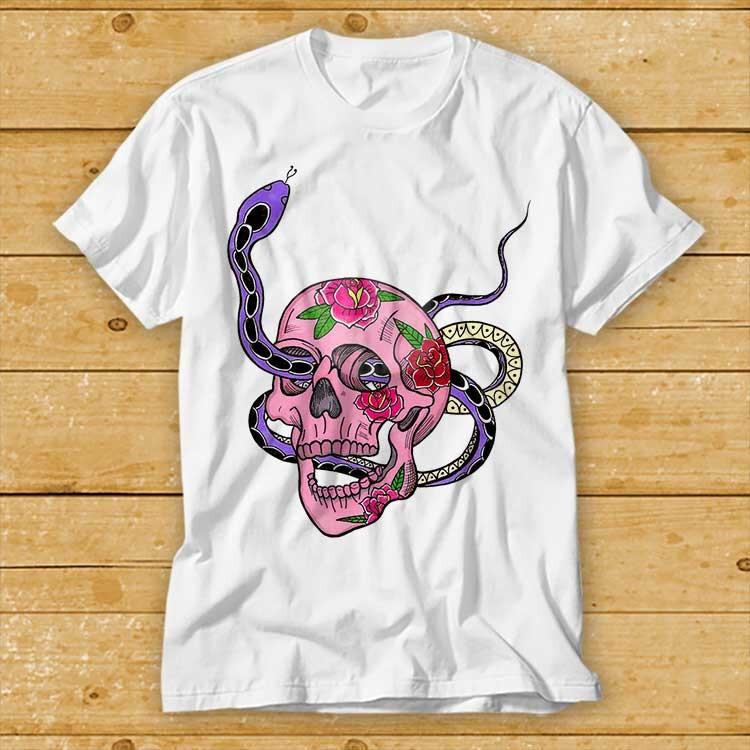 Sugar Skull Snake T Shirt Unisex T-Shirt