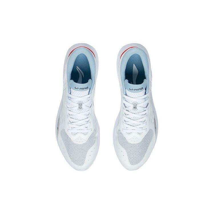Li-Ning Легкие Ls Fabric Balance Shock Absorbation Low-Go спортивные повседневные туфли мужские кроссовки белые AGLS087-1