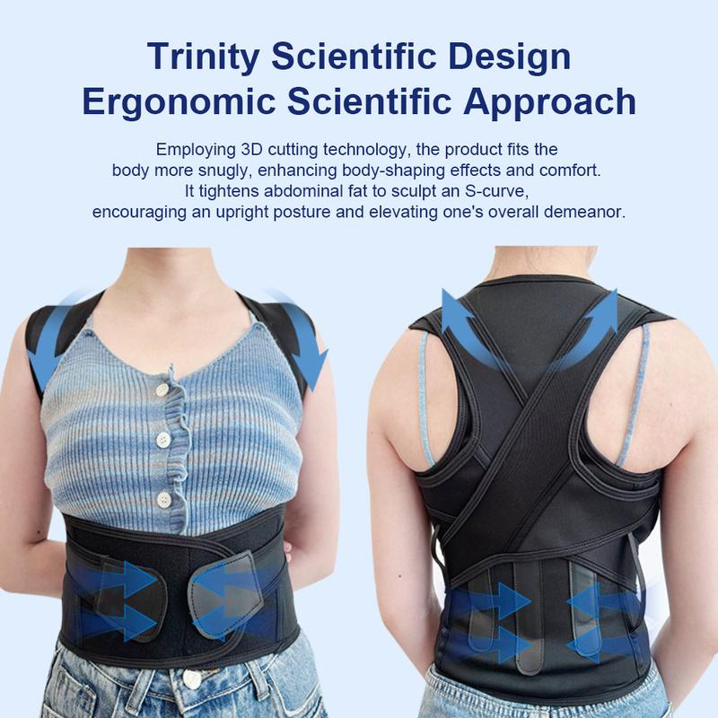 Adjustable Back Brace Posture Corrector Shoulder Support Belt Upper Lower Back Straightener Hunchback Correction Spinal Support