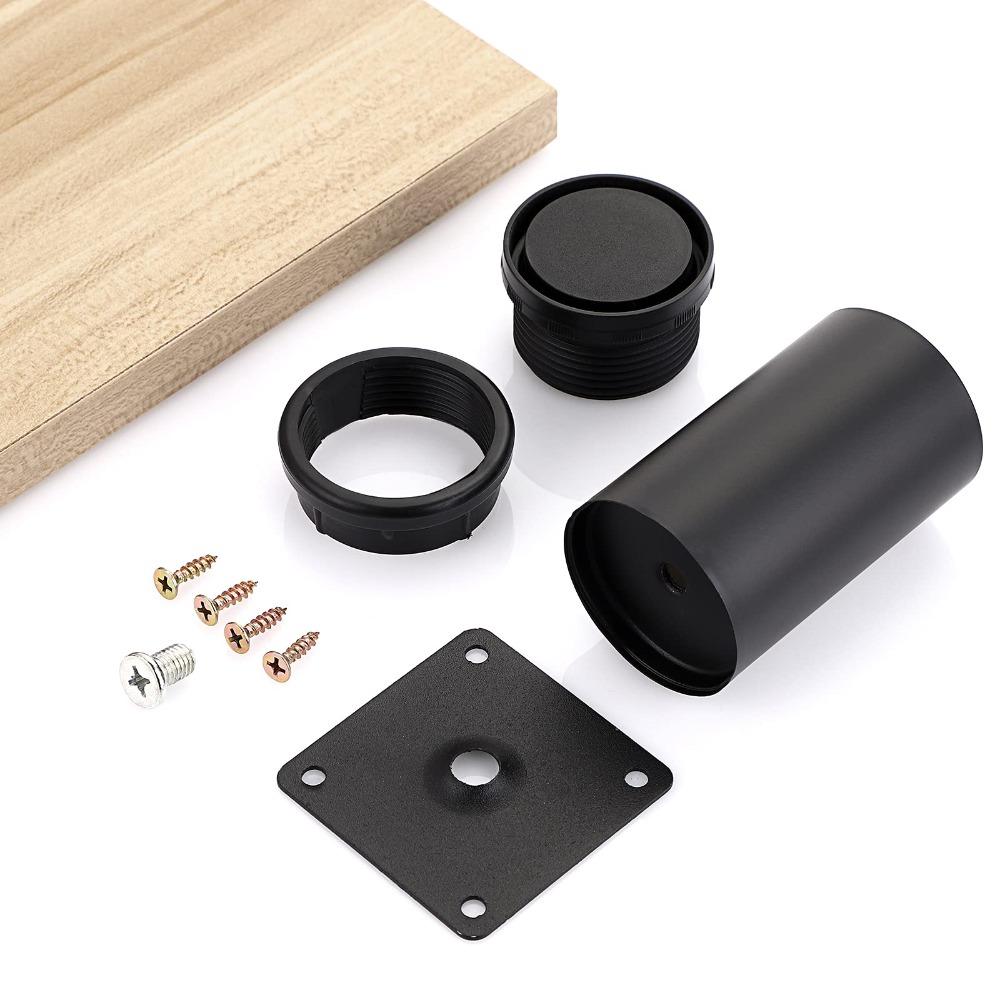 4-дюймовые ножки для мебели, черные, удлинители ножек для стола, прочная мебель, сменные ножки для дивана