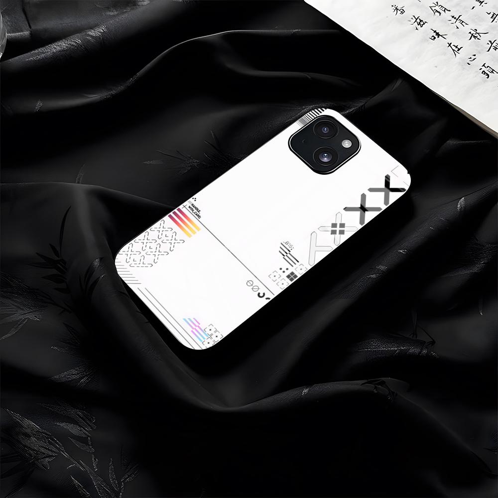 Чехол для телефона с принтом Patten для iPhone 17 Pro Max 16 15 14 Pro Max 13 11 Plus Стеклянная крышка