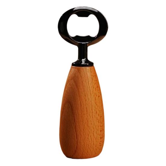 Yousheng Деревянная ручка Открывалка для бутылок Металлическая открывалка для пивных бутылок Портативная открывалка для банок для пива, газировки, сидра Кухня Бар Пикник