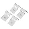 4Pcs Stainless Steel Fish Tank Support Bracket Aquarium Glass Cover Clip