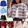 Plus Size Mink Coats Autumn Winter Fluffy Black Faux Fur Coat Women Elegant Thick Warm Faux Fur Jackets for Women Tops