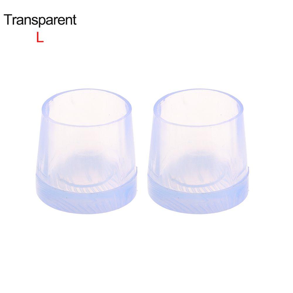 pair New Shockproof Non-slip Round Shape Heel Stoppers Silencer Heel Protector Antislip High Heeler