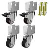 4Pcs 1.25inch Universals Swivels Casters Trolley Wheel Heavy Duty Furniture Wheel Castor for Furniture Workbenches