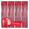 4Pcs Rain Curtain Lightweight Reusable Shiny Fringe Backdrop Curtains for Parties Birthdays Celebrations