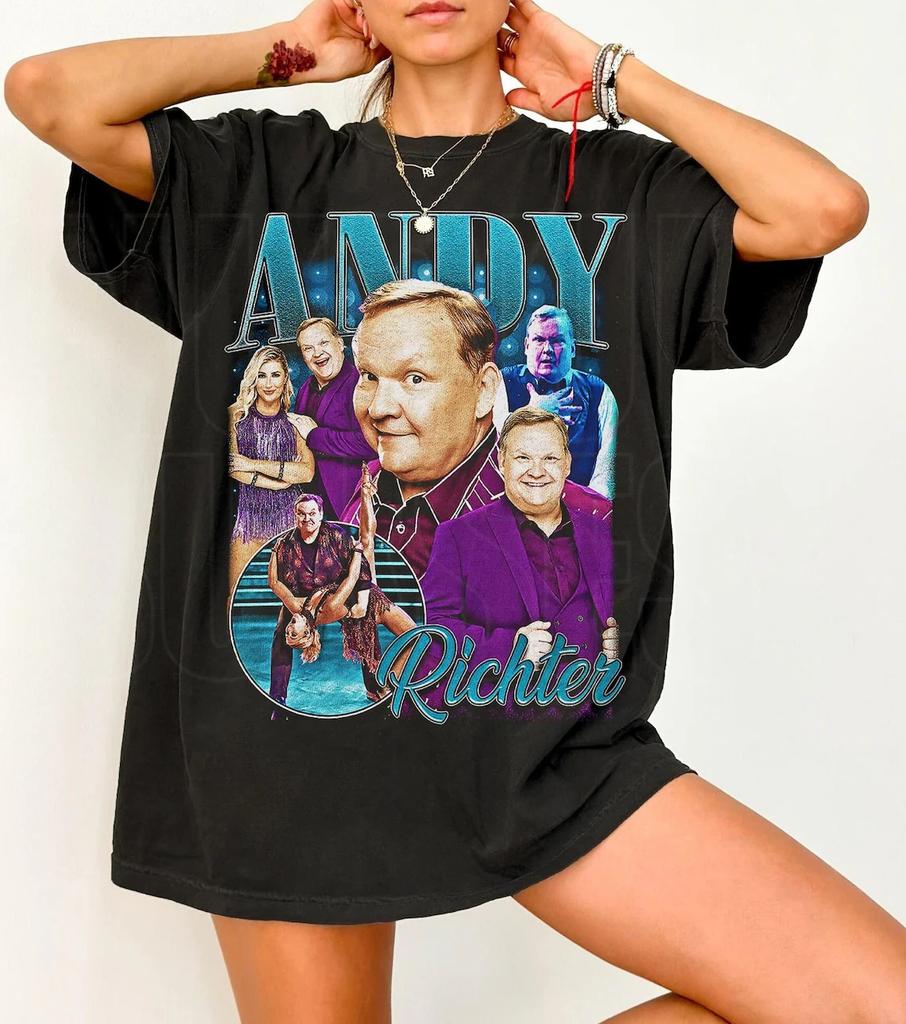 Andy Richter Dwts 2026 Bootleg Unisex Tshirt Andy Emma Slater Dancing With