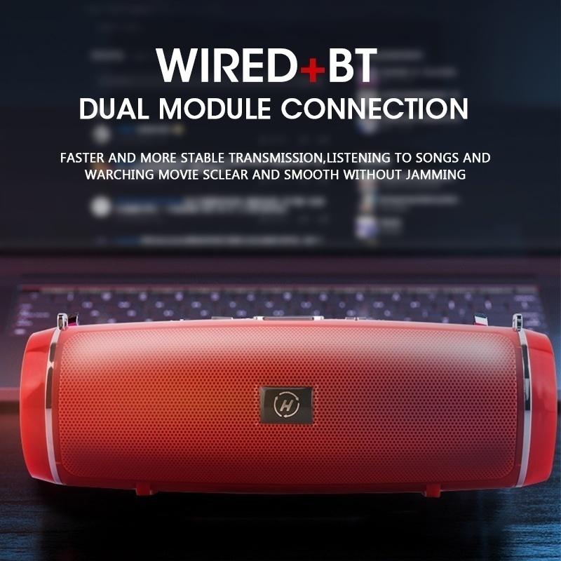 Обновление Водонепроницаемый Открытый HIFI Колонка Динамик Беспроводной Bluetooth Динамик Сабвуфер Звуковая Коробка Поддержка FM-радио TF Mp3-плеер Мобильный Телефон