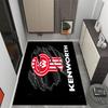 Kenworth Themed Antislip Carpet Durable Polyester Home Decoration Floor Mat Large Size Logo Design Suitable For Bedroom Living Room Restaurant Doorway