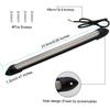 Exterior Car LED Lights, 2Pcs Flexible Daytime Running Light Strip Waterproof Auto Headlight Sequential White Turn Signal Yellow Led Light, 13.6