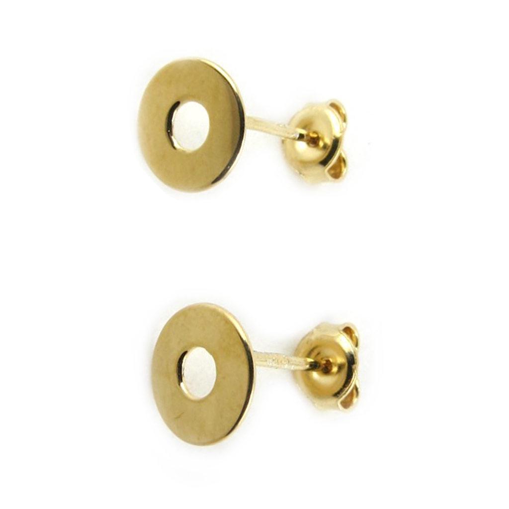 Les Trésors De Lily [N2220] — Позолоченные серьги «Дзен» — 9 мм