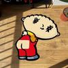 Cartoon Characters Pattern Rug Irregular Bedroom Carpet Soft Fluffy Plush Bedside Carpets Home Decoration Non-slip Floor Mat