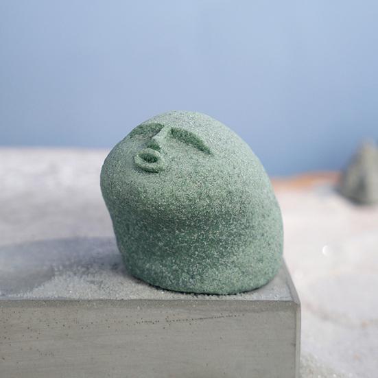 Cute Stone Primitive Man Figurine Funny Stoneman Statue Carving Face Decoration for Garden Home Decor Fish Tank Ornament