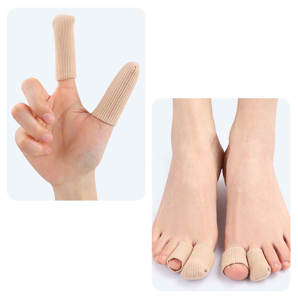 6 шт. Напальчники и накладки на пальцы ног с гелевой подкладкой – Защитные подушечки для мозолей, натоптышей, волдырей, бурсита, вросших ногтей и облегчения молоткообразных пальцев