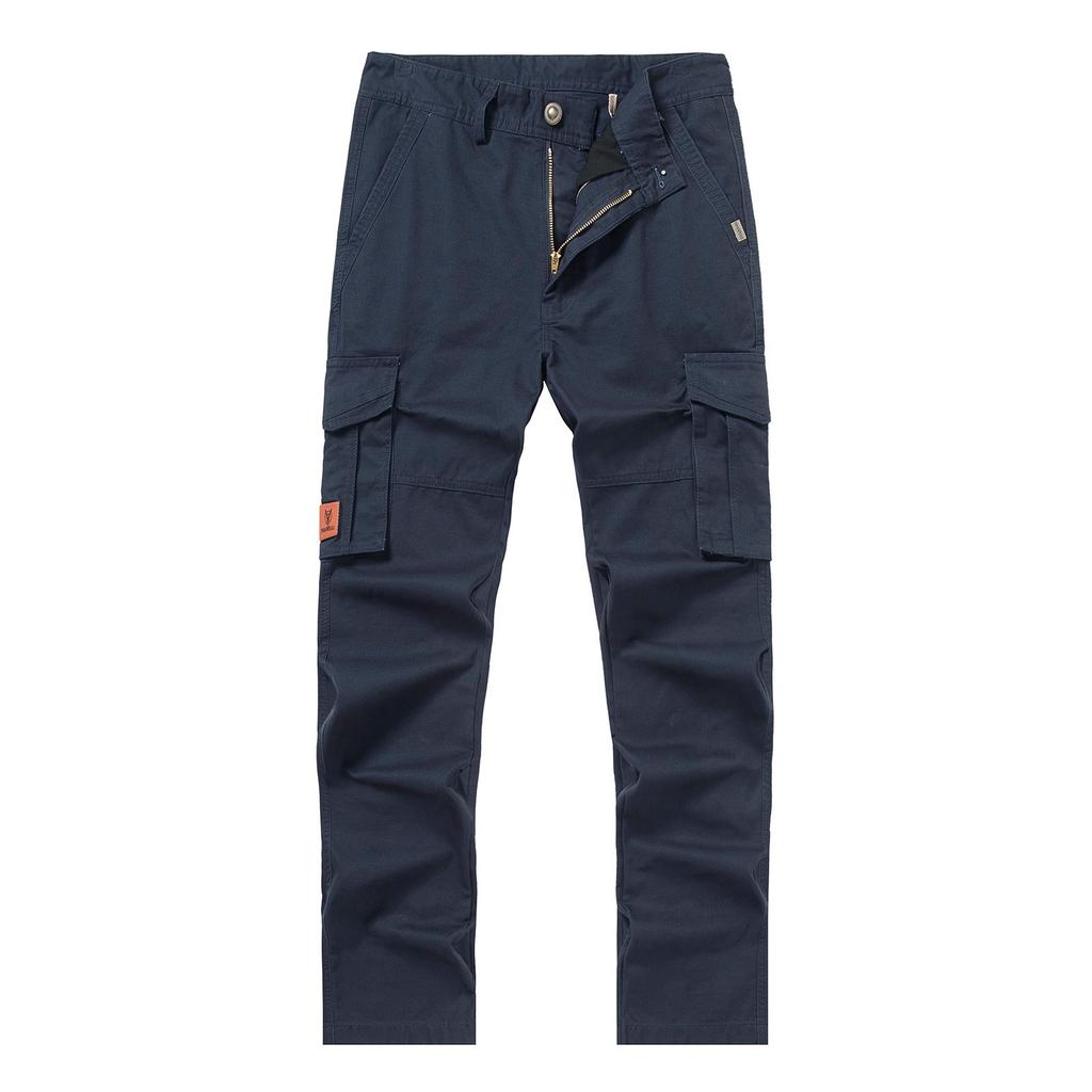 Мужские трансграничные рабочие брюки больших размеров с множеством карманов, повседневные брюки, хлопковые брюки