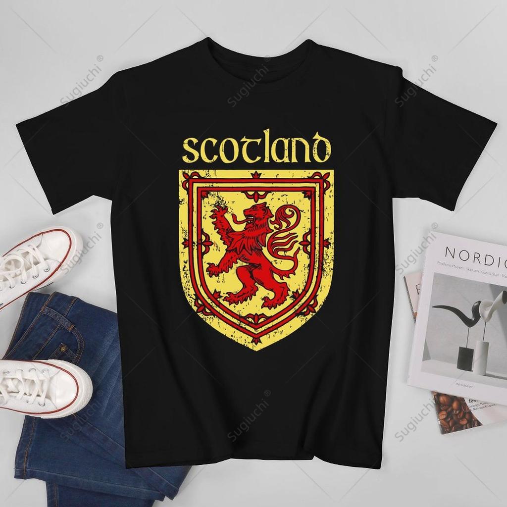 Unisex Unisex Scottish Rampant Lion Scotland Coat of Arms Tshirt Tees T Shirts WoUnisex Boys 100 Cotton TShirt