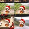 Christmas Acrylic Cat Car Cute Design Holiday Vehicle Accessories Decor Interior