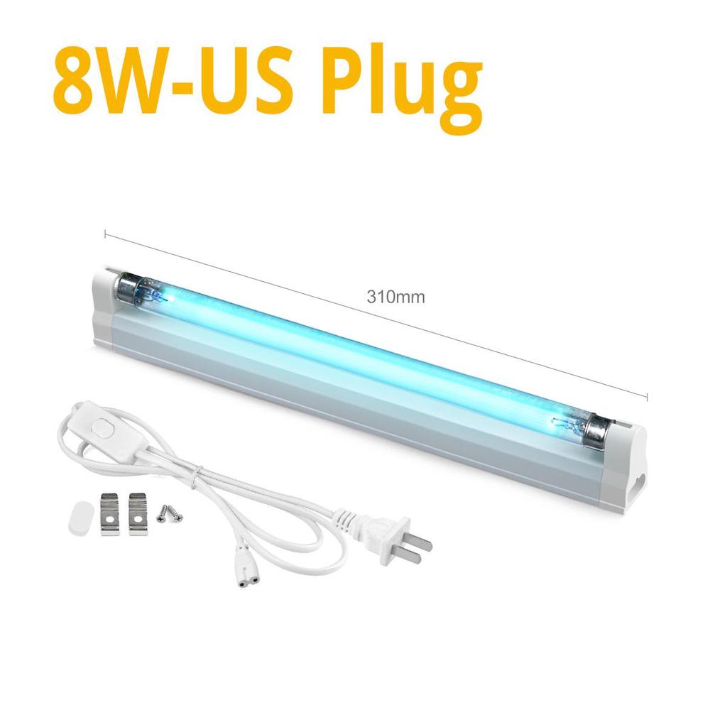 Quartz UV Lamp For Disinfection Bactericidal Ultraviolet Led Light Bulb UVC Sterilizer T5 Solarium Ultra Violet Mites Lighting EU Or US Plug