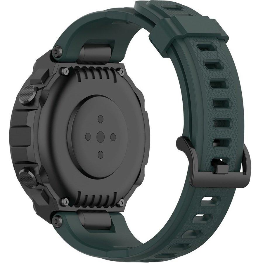 Silicone Strap for Amazfit T-Rex/T-Rex PRO, Dark Green