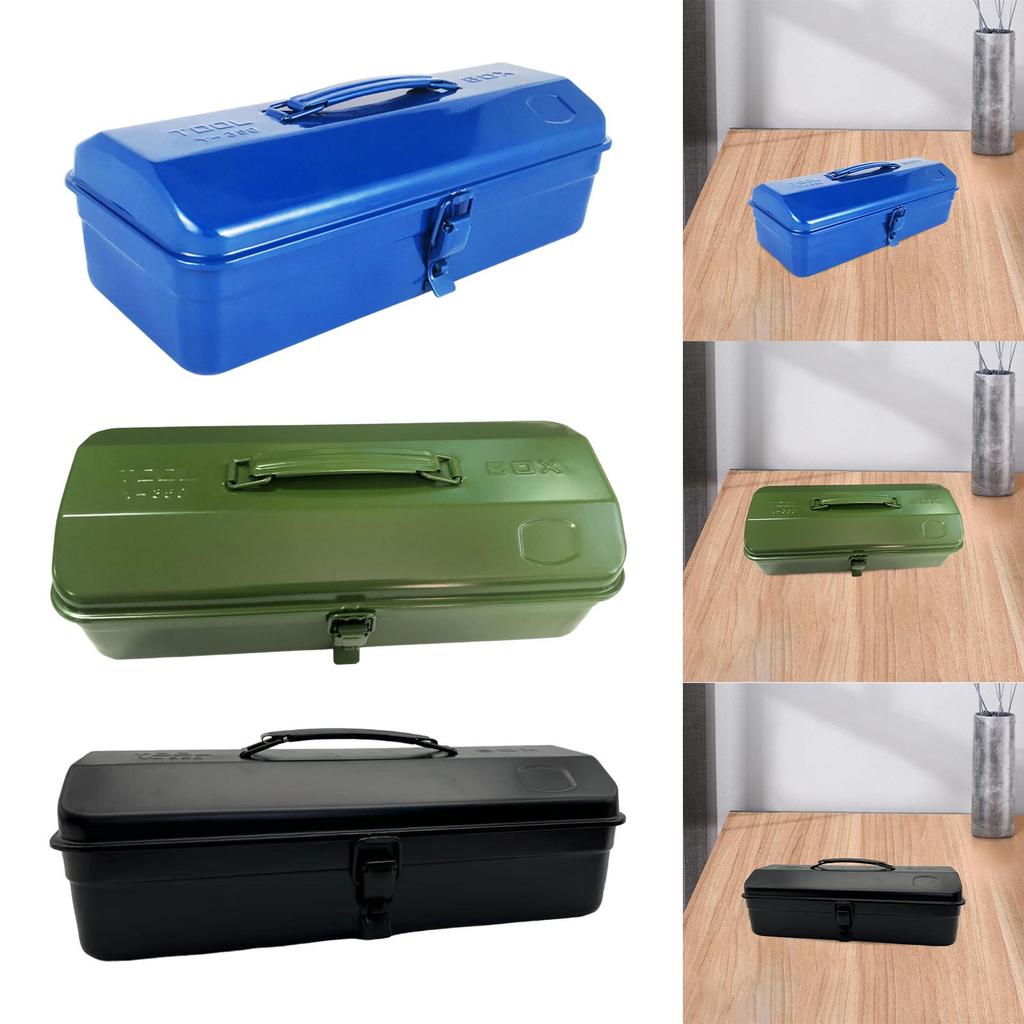 Iron Tools Box Portable Lockable Electrician Workshops Lock Buckle Tool Chest Tool Case