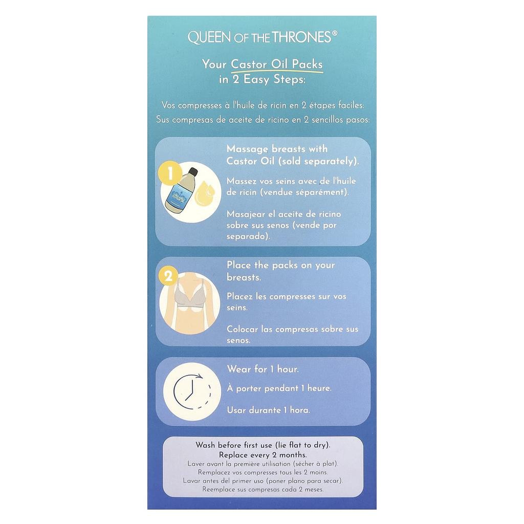 Компресс с касторовым маслом, Маленькая грудь, 2 шт.