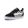 Vans Холщовые Прочные Низкие Кеды для Скейтборда Черно-Белая Шахматная Клетка Детские Кроссовки VN0A3QU1PVJ