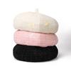 Новая шапка, женский берет Xiaoxiangfeng с бантом, дизайнерская ниша, зимняя шапка с бутоном