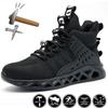Man Boots Safety Shoes Puncture-Proof Work Shoes Men Lightweight Work Sneakers Steel Toe Shoes Safety Boots Indestructible Shoes