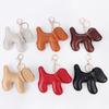 Women Girls Keychain Cute Key Rings Holders Creative PU Leather Bag Decorations Pendant Decorative Gift Accessories