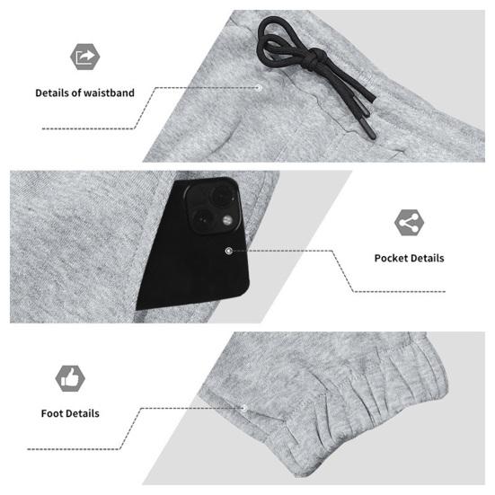 Men Winter Sweatpants Thickened Cargo Pants Warm Casual Baggy Trousers Drawstring Waist Jogger Pants for Work Street Daily Wear