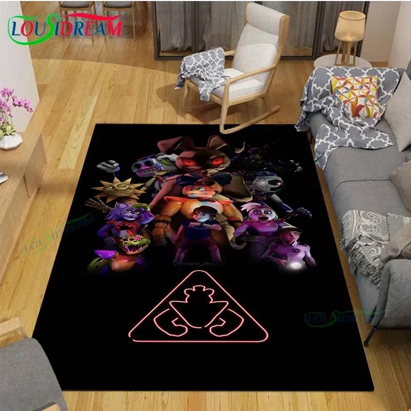 Horror Games Five Nights Bear Printed Carpets Children's Room Living Room Decoration Carpets for Bed Room Rug Anime Rug