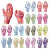 12Pairs Nylon Labor Gloves Non-Slip Work Gloves Palm-Coated Gardening Gloves Planting Yard Cleaning Palm
