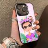 Чехол для телефона F-Frida-s K-Kahlo-g Art для iPhone 17,16,15,14,13,12,11 Plus,Pro Max,XS,Цветной серебристый чехол для телефона