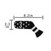 Scott Edward Golf Iron Headcovers, Set of 10, Cute, Sock-Shaped, Washable, Durable Golf Club Head Protectors (Stars)