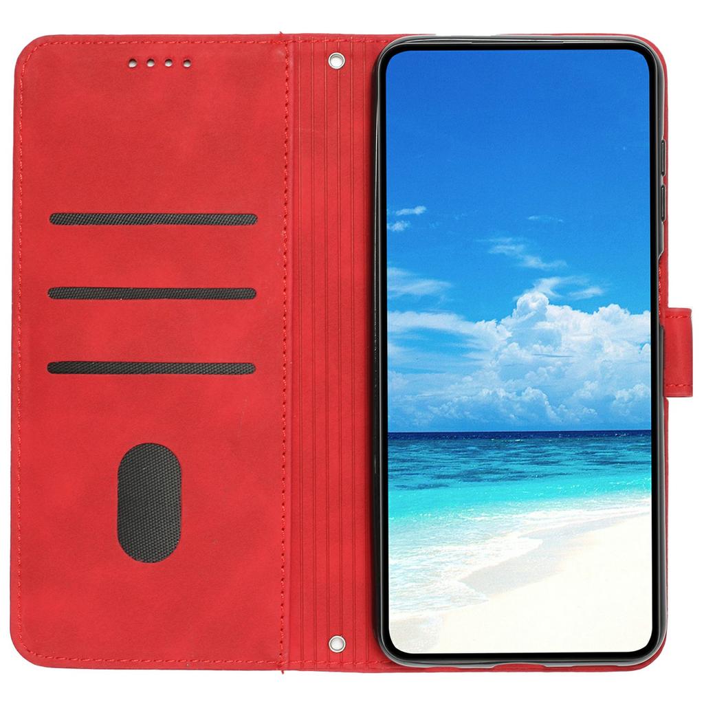 Чехол для Realme 14 Pro 5G с подставкой для просмотра, чехол из ПУ-кожи с тиснением в виде сердца