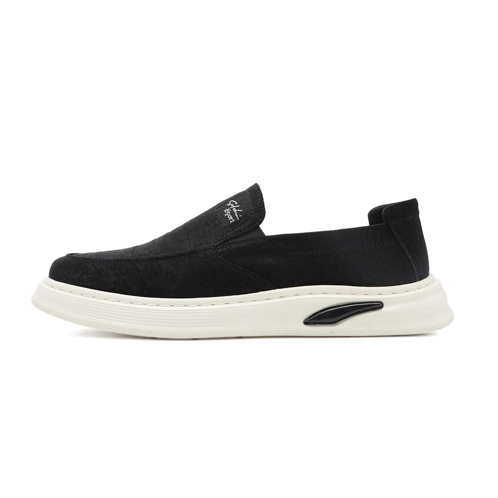 Lightweight and Versatile One Step Shoes: Spring and Summer Breathable Fabric Shoes with Foam Bottom for Men's Casual Shoes