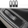 Real Carbon Fiber Car Accessories Window Lift Set Trim Cover Soft Sticker For Subaru Forester SK      2024