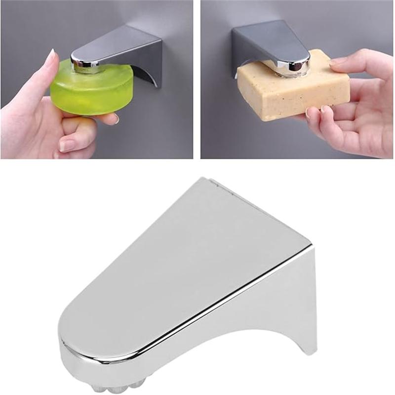 1/2 шт. Мыльница Сильная присоска Магнитный держатель для мыла Настенный контейнер-дозатор Подставка для мыла для ванной комнаты Хранение